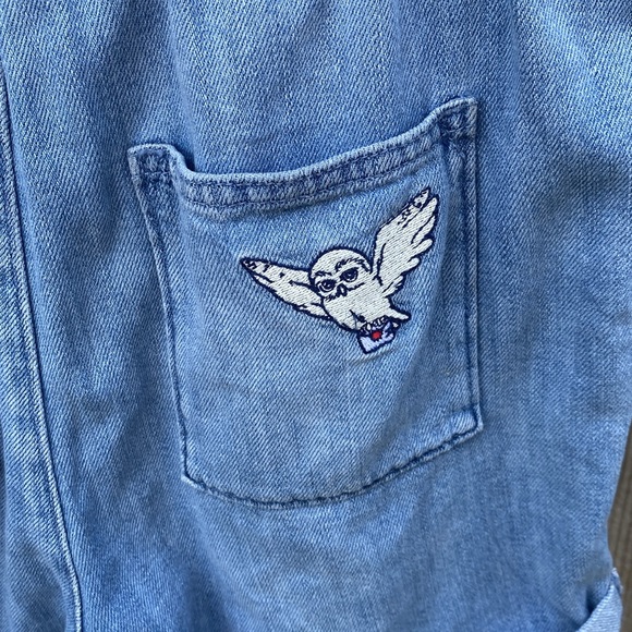 Marks & Spencer M&S Harry Potter Denim Boilersuit jumpsuit size 13-14 years kids - Picture 9 of 16